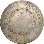 NAPOLEON I, Consul (1795-1804) 5 Francs An. ... 
