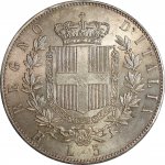 ITALY - 5 Lire, 1876-R. Rome Mint. Vittorio ... 