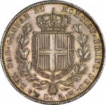 Casa Savoia-Carlo Alberto (1831-1849)5 Lire ... 